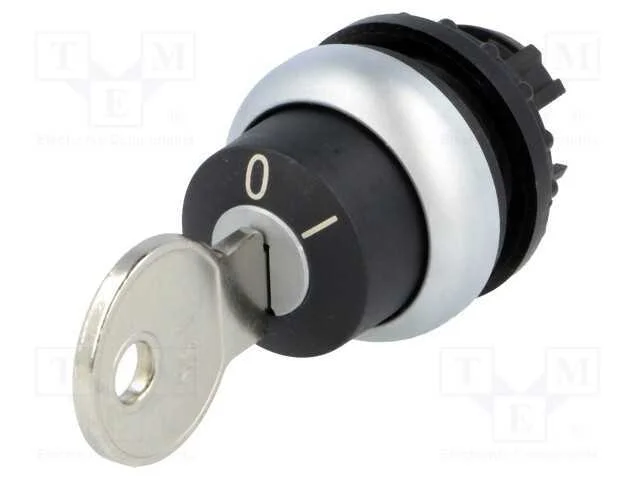 Interruptor: Giratório com Chave, 22mm, Pos.Estáv: 2, Preto, Ip66
