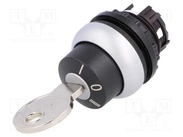 Interruptor: Giratório com Chave, 22mm, Pos.Estáv: 3, Preto, Ip66