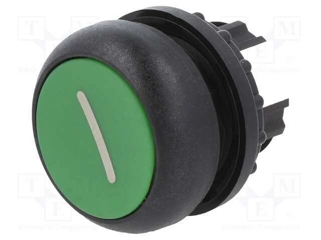 Interruptor: de Pressão, 22mm, Pos.Estáv: 1, Verde, Não Disp, Ip67