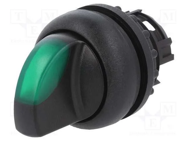 Interruptor: Giratório, 22mm, Pos.Estáv: 2, Verde, Ip67, Pos: 2