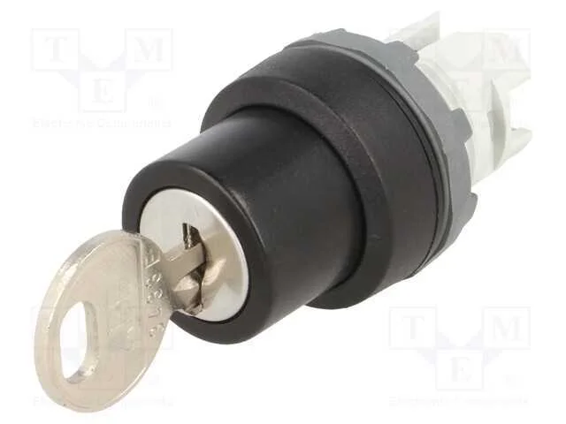Interruptor: Giratório com Chave, 22mm, Pos.Estáv: 2, Preto, Ip66