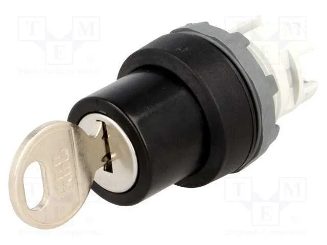 Interruptor: Giratório com Chave, 22mm, Pos.Estáv: 2, Preto, Ip66