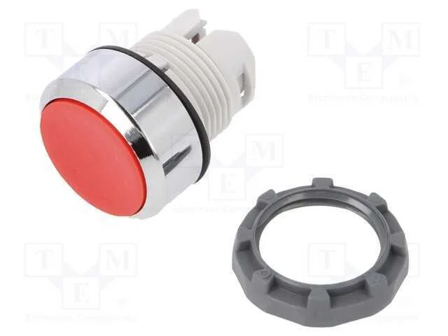 Interruptor: de Pressão, 22mm, Vermelho, Não Disp, Ip66, Plano