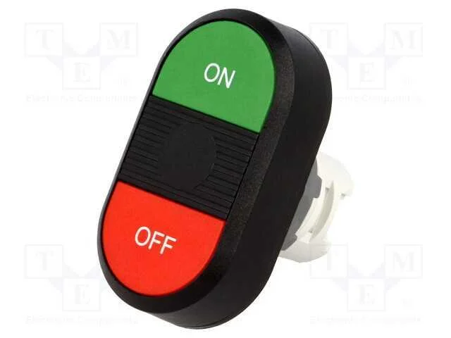Interruptor: Duplo, 22mm, Pos.Estáv: 1, Vermelho/Verde, Não Disp.