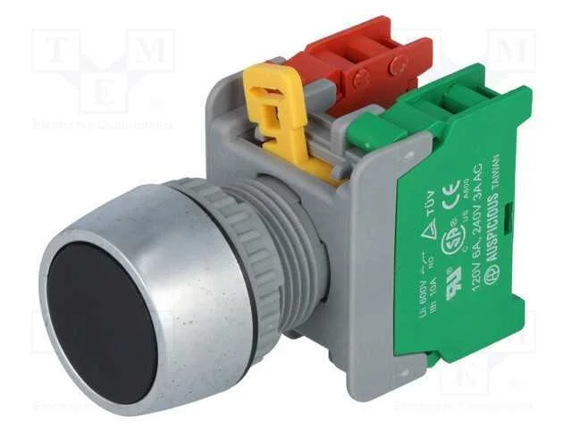 Interruptor: de pressão, 22mm, Pos.estáv: 1, NC +.
