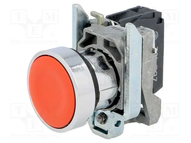 Interruptor: de Pressão, 22mm, Pos.Estáv: 1, Nc, Vermelho, Ip66