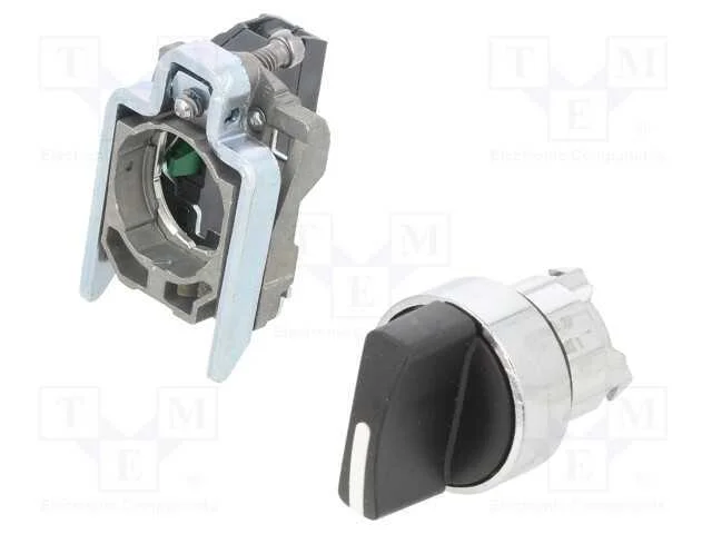 Interruptor: Giratório, 22mm, No, Preto, Não Disp, 3a/240vac, Ip66