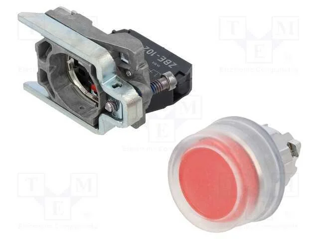 Interruptor: de Pressão, 22mm, Nc, Vermelho, Não Disp, 3a/240vac