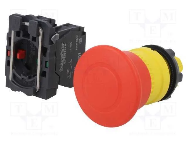Interruptor: de Segurança, 22mm, Pos.Estáv: 2, Nc + No, Vermelho