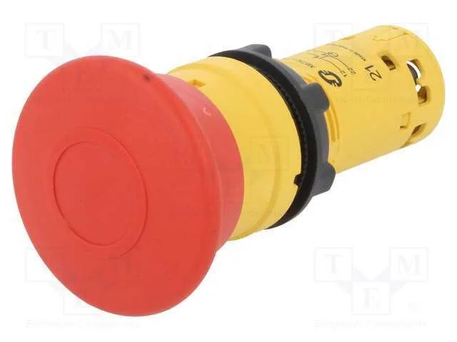 Interruptor: de Segurança, 22mm, Pos.Estáv: 2, Nc X2, Vermelho