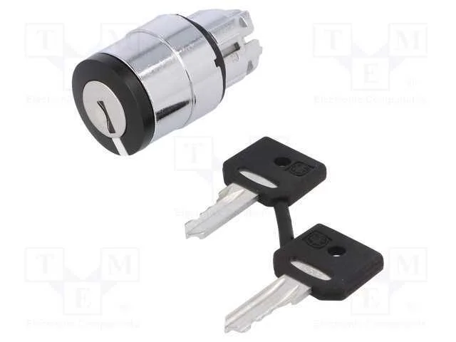 Interruptor: Giratório com Chave, 22mm, Pos.Estáv: 3, Preto, Ip66