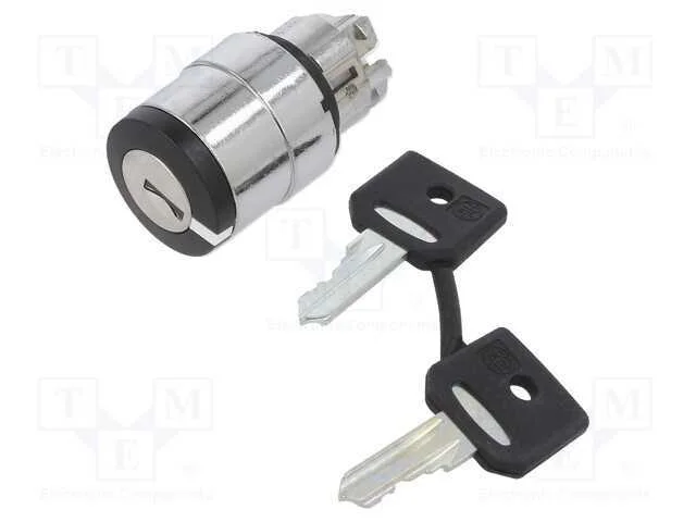 Interruptor: Giratório com Chave, 22mm, Pos.Estáv: 2, Preto, Ip66
