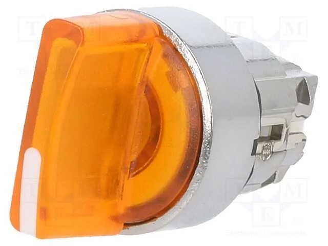 Interruptor: Giratório, 22mm, Pos.Estáv: 1, Laranja, Led, Ip66