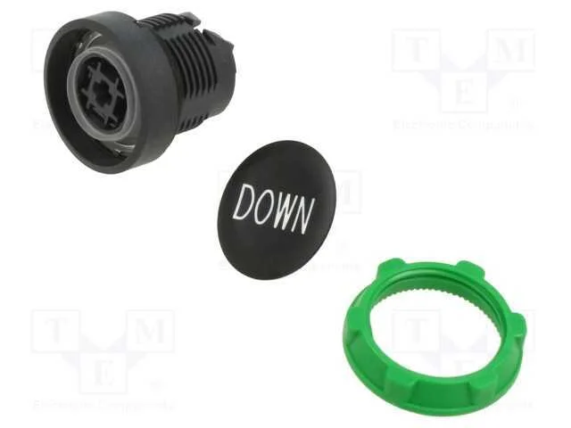 Interruptor: de Pressão, 22mm, Pos.Estáv: 1, Preto, Não Disp, Ip66