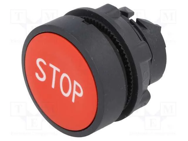 Interruptor: de Pressão, 22mm, Pos.Estáv: 1, Vermelho, Não Disp.