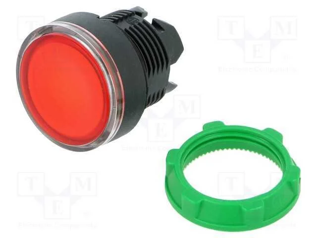 Interruptor: de Pressão, 22mm, Pos.Estáv: 2, Vermelho, Ip66, Plano