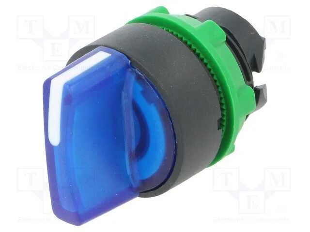 Interruptor: Giratório, 22mm, Pos.Estáv: 1, Azul, Led, Ip66, Pos: 3