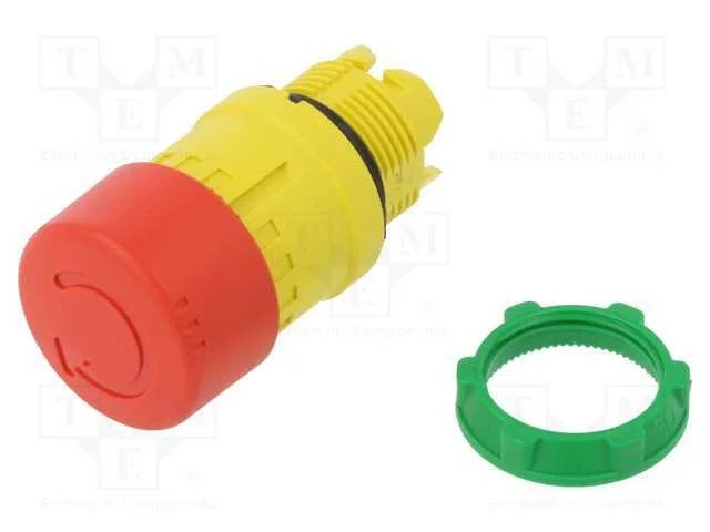 Interruptor: de Segurança, 22mm, Pos.Estáv: 2, Vermelho, Não Disp.