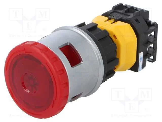 Interruptor: de Segurança, 30mm, Pos.Estáv: 2, Nc X2, Vermelho, Led