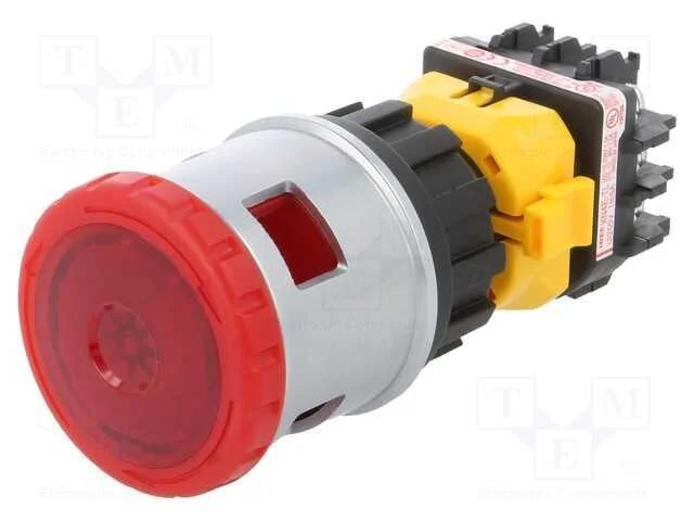 Interruptor: de Segurança, 30mm, Pos.Estáv: 2, Nc X2, Vermelho, Led
