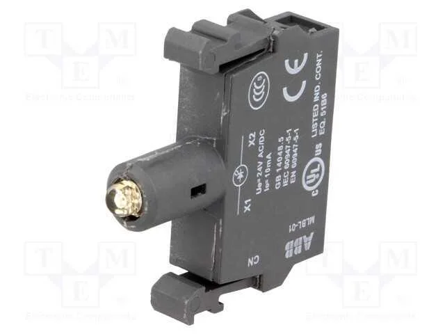 Componente de iluminação, 22mm, Ilum: LED, fronta.