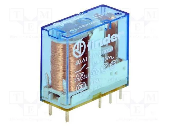 Relé: Eletromagnético, Spdt, Ubobina : 12vdc, Icontactos Max: 30a