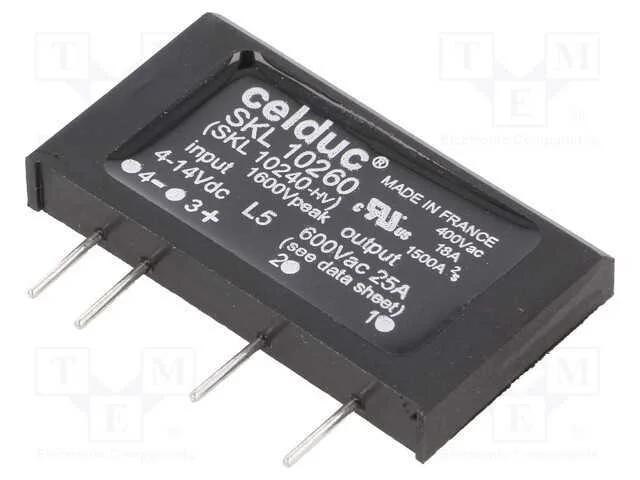 Relé: Semicondutores, Spst-No, Ucoma: 4÷14vdc, 25a, 24÷690vac