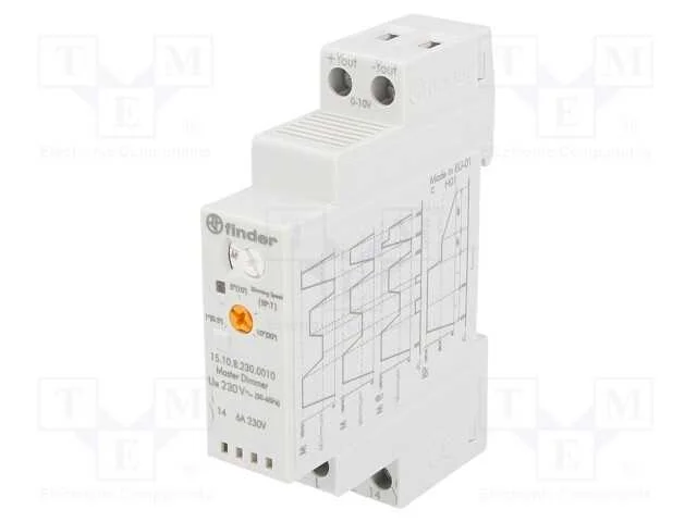 Relé: de instalação, com dimmer, NO, para trilho .