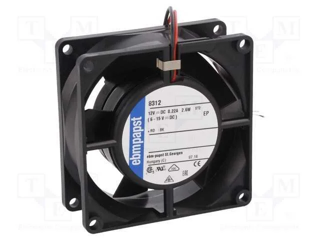 Ventilador: Dc, Transversal, 12vdc, 80x80x32mm, 54m3/H, 36dba