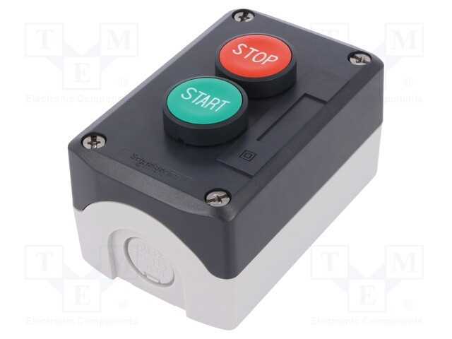 Cassete de Controlo, Harmony Xb5, Quant.De Bot: 2, Plano, Ip66