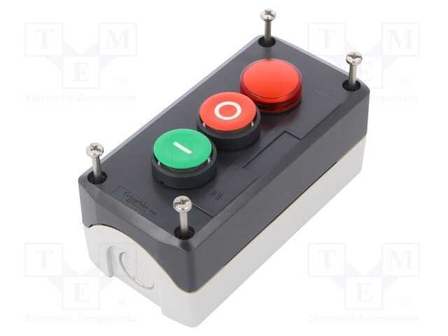 Cassete de Controlo, Harmony Xb5, Quant.De Bot: 2, Plano, Ip66