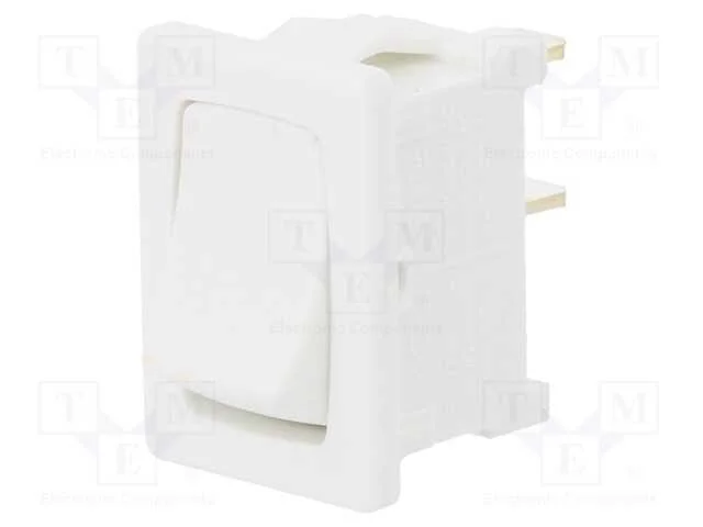 Rocker, Spst, Pos: 2, On-Off, 10a/250vac, Ip40, 1.
