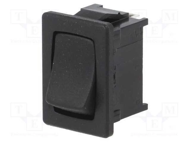 Rocker, Spdt, Pos: 2, (On)-Off, 10a/250vac, Ip40,.