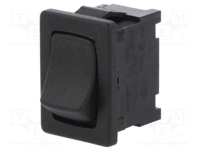 Rocker, Spdt, Pos: 3, (On)-Off-(On), 6a/250vac, I.