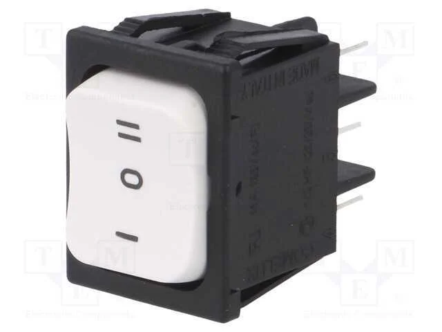 ROCKER, SP3T, Pos: 3, ON-OFF-ON, 16A/250VAC, bran.