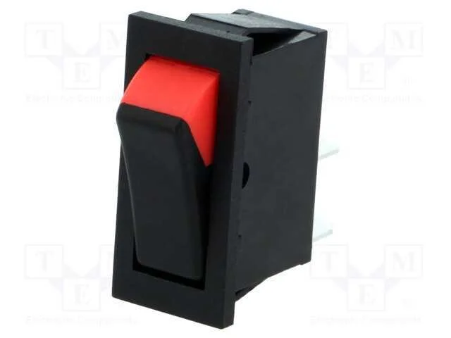 ROCKER, SPST, Pos: 2, ON-OFF, 16A/250VAC, preto-v.