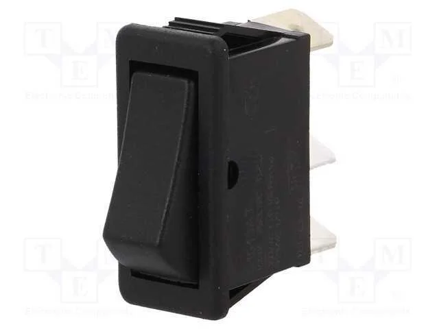 ROCKER, SPDT, Pos: 2, ON-ON, 16A/250VAC, preto, n.