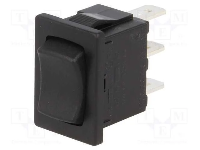 ROCKER, SP3T, Pos: 3, ON-OFF-ON, 10A/250VAC, 10A/.