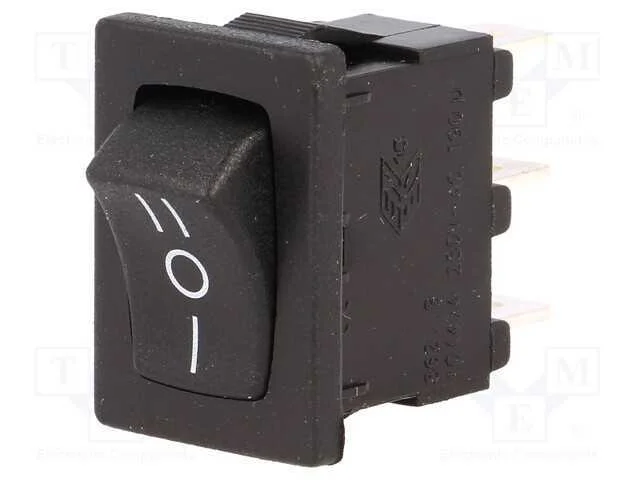 ROCKER, SP3T, Pos: 3, ON-OFF-ON, 10A/250VAC, 10A/.