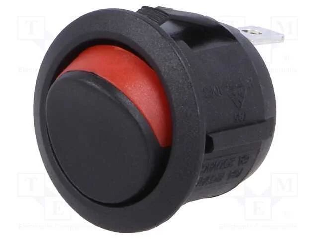 ROCKER, SPST, Pos: 2, ON-OFF, 10A/250VAC, IP65, -.