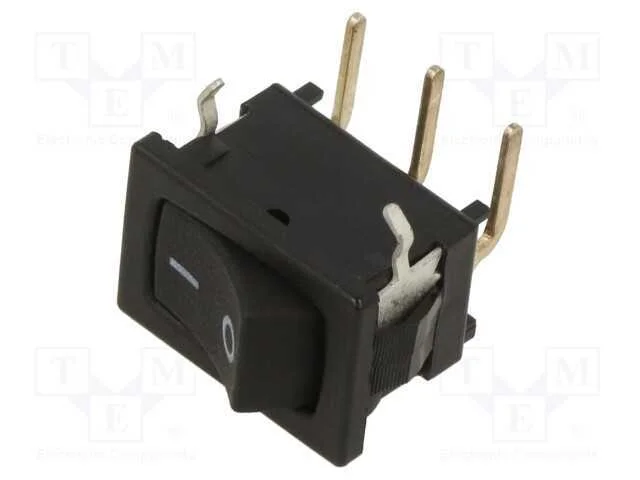 ROCKER, SPDT, Pos: 2, ON-ON, 5A/250VAC, 10A/30VDC.