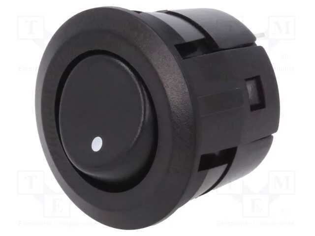 ROCKER, SPST, Pos: 2, ON-OFF, 3A/250VAC, preto, n.