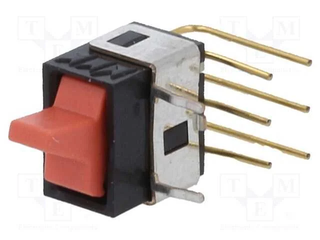 ROCKER, DPDT, Pos: 2, ON-ON, 0,1A/28VAC, 0,1A/28V.