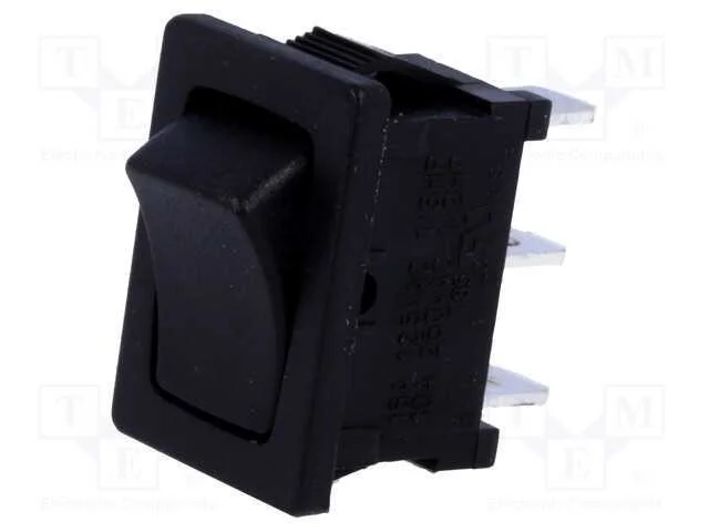 ROCKER, SPDT, Pos: 2, ON-ON, 10A/250VAC, preto, n.
