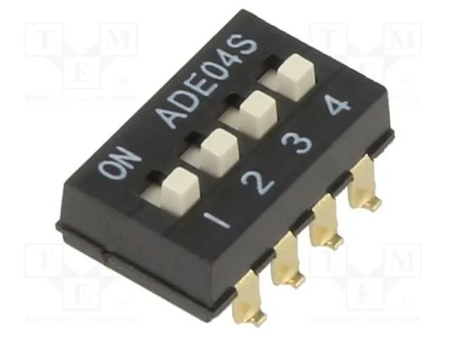 Interruptor: Dip-Switch, On-Off, 0,1a/24vdc, Pos: 2, -30÷85c, Smt