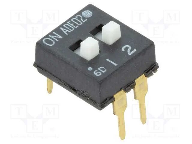 Interruptor: Dip-Switch, Quantidade de Sec&ccedil;&otilde;es: 2, On-Off, Pos: 2