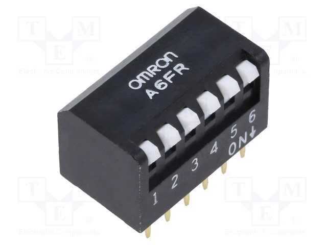 Interruptor: DIP-SWITCH, OFF-ON, 0,025A/24VDC, Po.