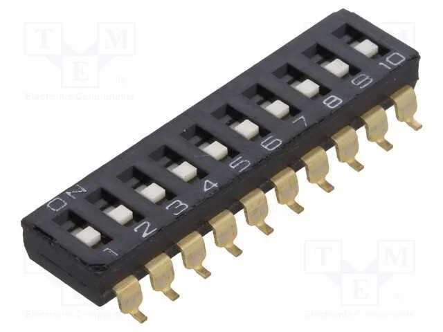 Interruptor: DIP-SWITCH, Quantidade de secções: 1.