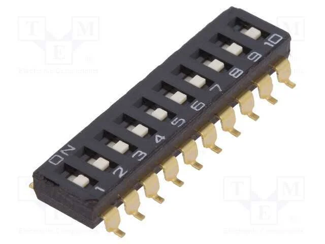 Interruptor: DIP-SWITCH, Quantidade de secções: 1.