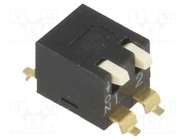 Interruptor: DIP-SWITCH, Quantidade de secções: 2.